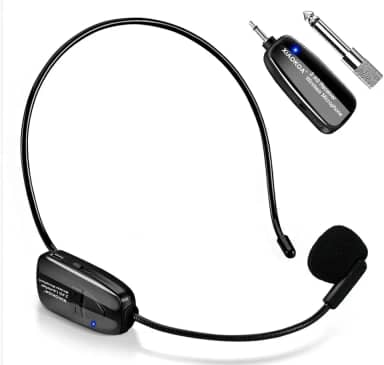 Microfone Sem Fio 2.4G, Transmissão Sem Fio de 50m, Carregamento USB, Adequado para Palestrante/Equipamentos de áudio/Sistemas PA