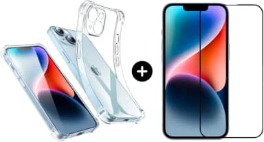 Película De Vidro 3D Tela Toda Para iPhone + Capa Capinha Case (iPhone 14)