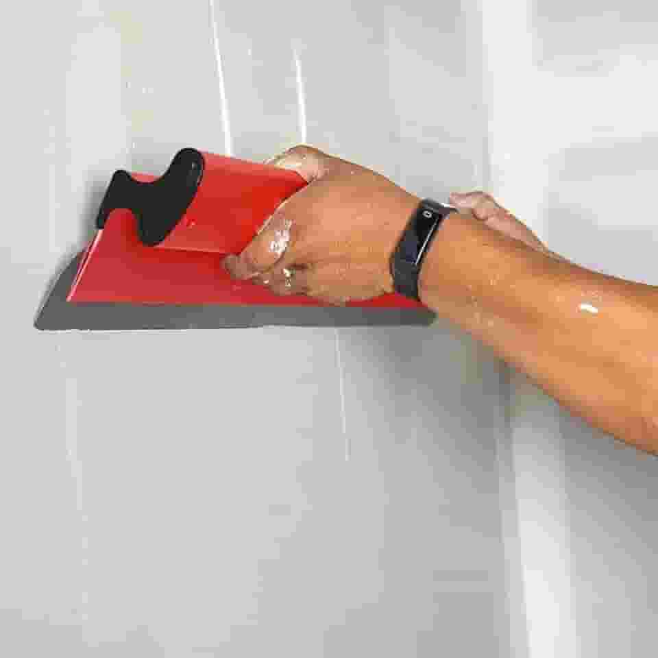 Desempenadeira Massa Corrida Gesso 25cm Lisa Aço Inox Flexível Profissional