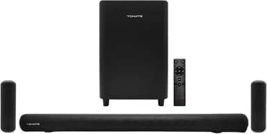 Kit Caixa de Som e Soundbar Bluetooth 5.1 Canais 280W RMS e Woofer 6.5" Bivolt Compatível HDMI ARC, USB, AUX Optico Caixa de Som Som para TV, Cinema em Casa e Jogos