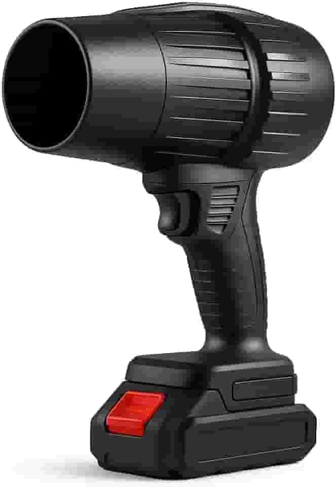 Soprador de Ar Premium Industrial Comercial - Super Potência 400.000RPM, Sem Fio, MotorFan, Trava de Segurança, Bateria Removivél