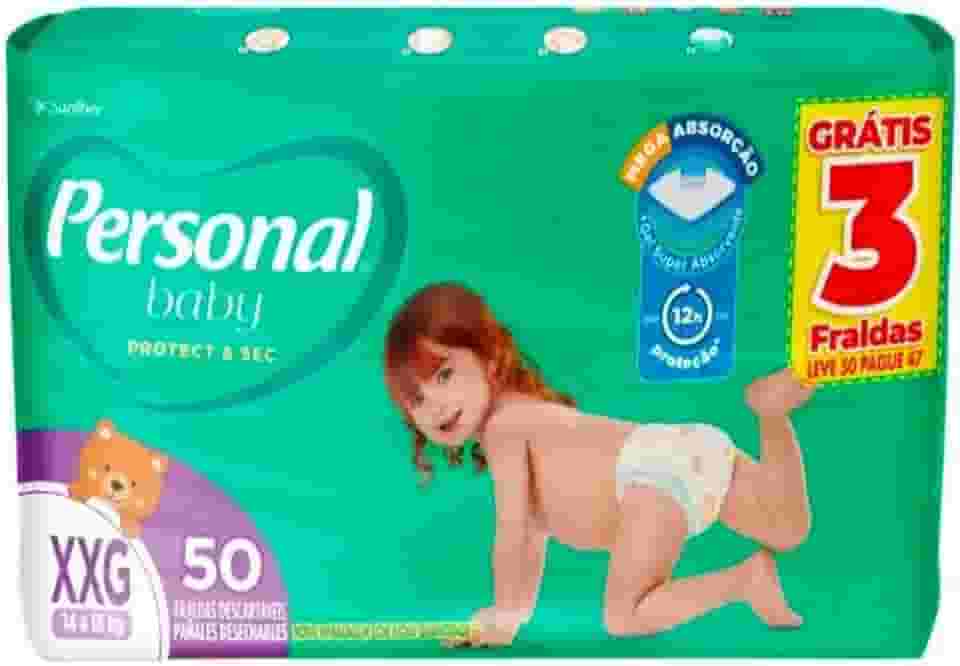 Personal Fralda Soft & Protect Hiper XXG, 50 Unidades