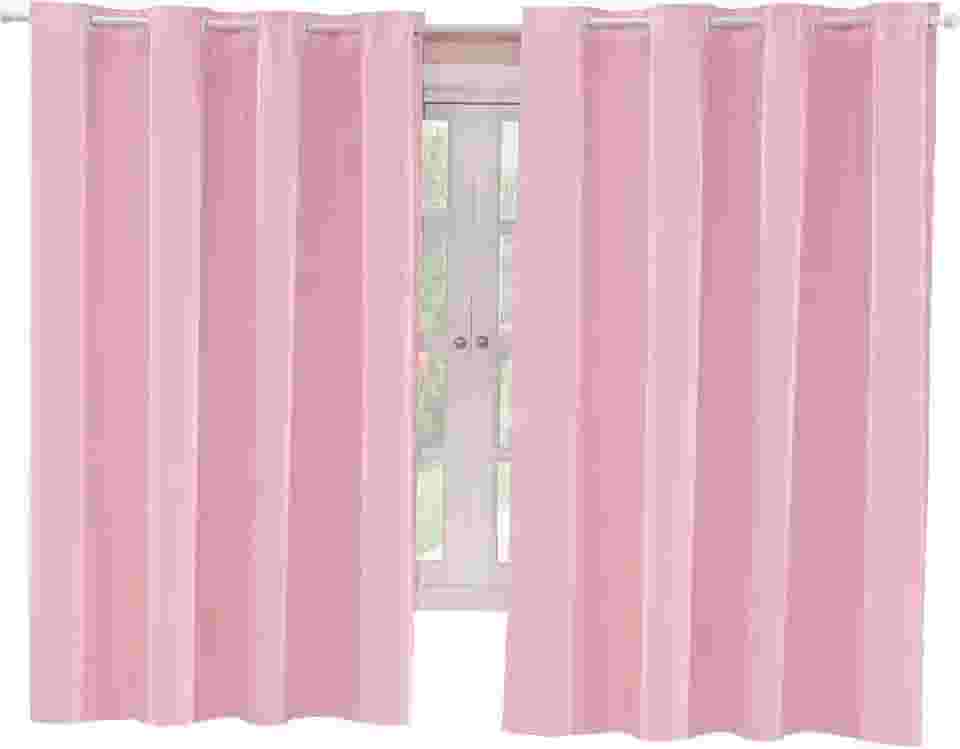 Cortina Blackout Corta Luz 220cm x 130cm - Rosa