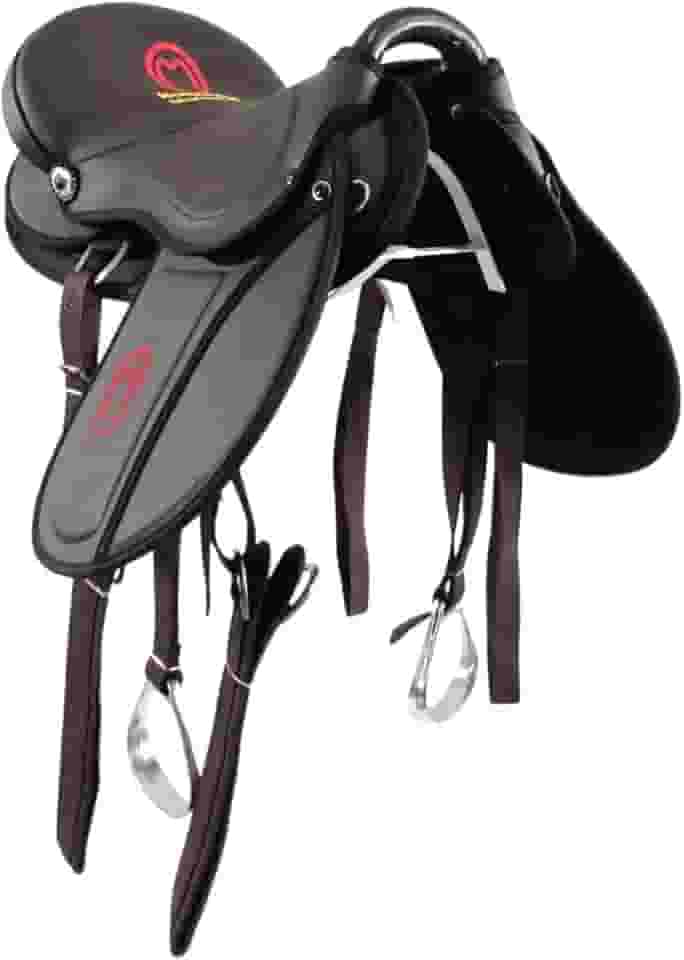 Sela de Cavalo Australiana Mangalarga Soft Marrom Simples 16 Polegadas Passeio