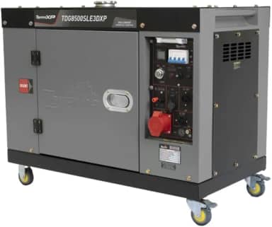 GERADOR TOYAMA DIESEL TDG8500SLE3DXP CABINADO TRIFASICO 220V 7.5KVA PARTIDA ELETRICA COM AVR APTO ATS