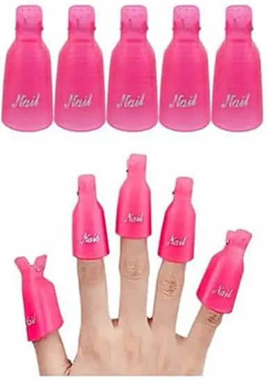 KIT 10 DEDEIRAS REMOVEDOR DE ESMALTE EM GEL E ALONGAMENTO DE UNHAS