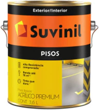 Tinta Piso Suvinil 3.6 Litros Concreto, Marrom