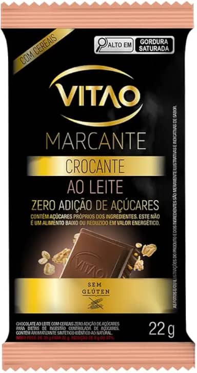 Chocolate ao Leite Cereais Zero Açúcar