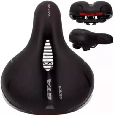 Selim Comfort Gel Tech com Elastômeros e Refletor