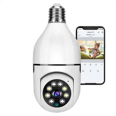 Câmera Segurança Lâmpada Ip Wifi 360° Full HD Yoosee Inteligente Prova D'água Giratória Visão Noturna Infravermelho Detecção de Movimentos 1080P HD Bivolt Premium