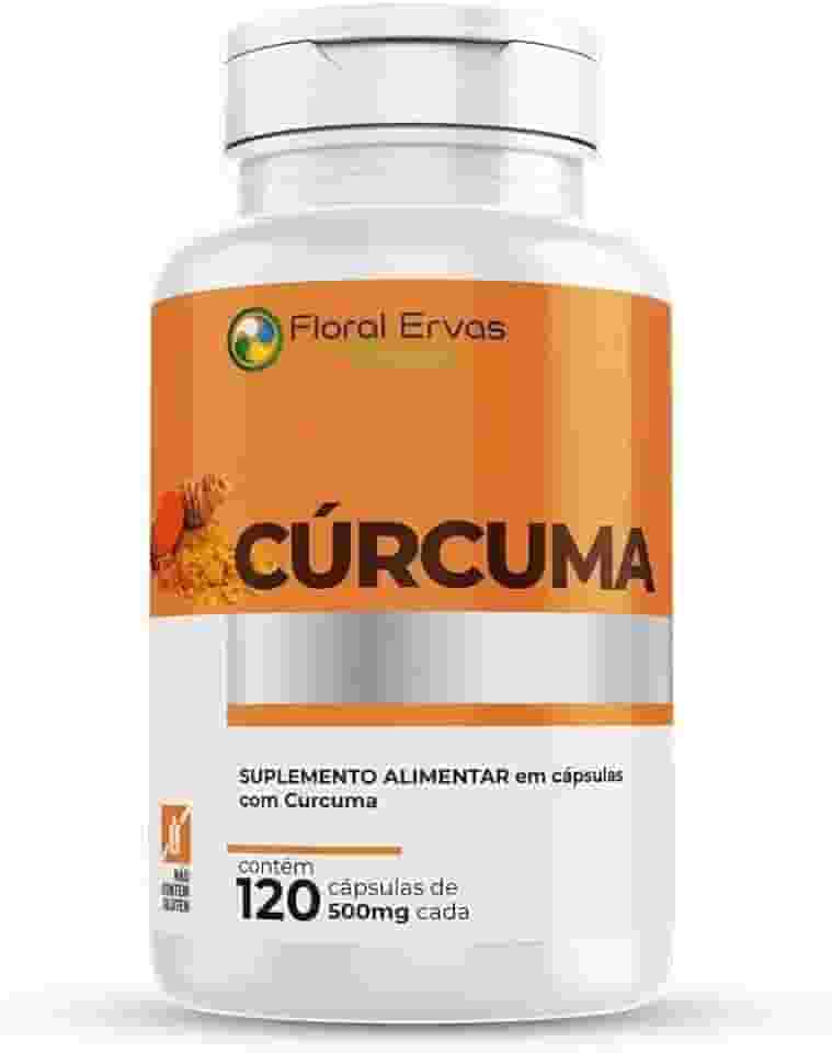 Cúrcuma 500 mg 120 Cápsulas Açafrão Tumérico Açafrão Índia