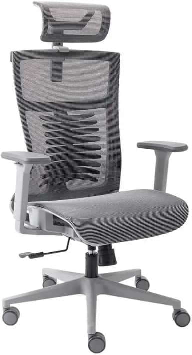 Cadeira de Escritorio Elements Vertta Cinza Pro (full mesh)