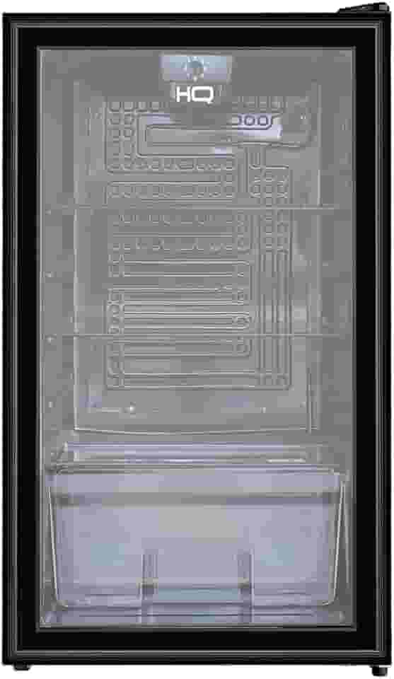 Frigobar Expositor Vertical HQ Vidro Duplo 95 Litros Preto HQ-95FBPV 220V