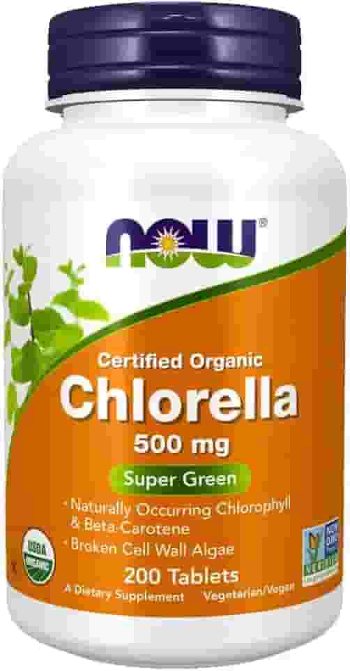 Clorela Orgânica Chlorella 500mg Importada EUA 200 Tabletes