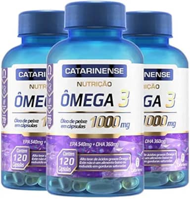Kit 3 Ômega 3 EPA 540mg DHA 360mg Catarinense 120 cápsulas