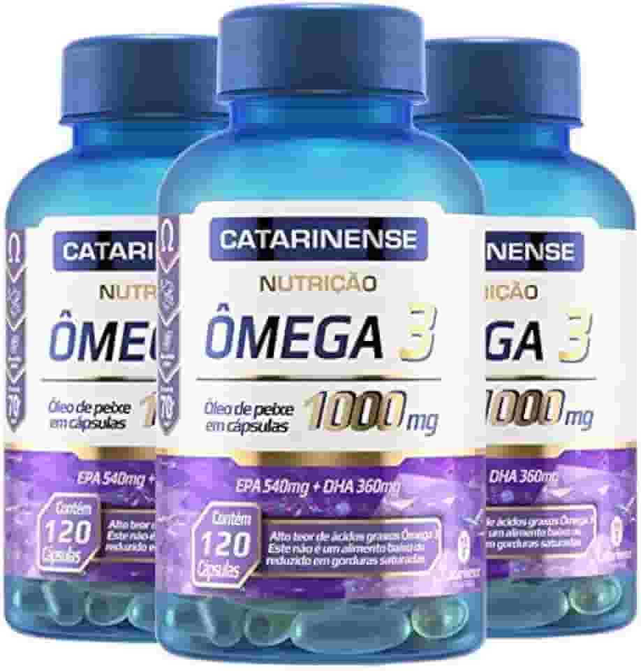 Kit 3 Ômega 3 EPA 540mg DHA 360mg Catarinense 120 cápsulas