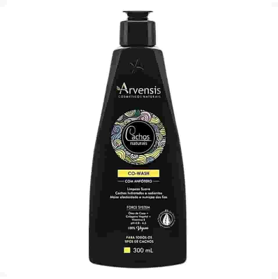 Arvensis – Co-Wash Cachos Naturais 300ml | Limpeza Suave com Óleo de Coco, Colágeno Vegetal e Vitamina E | Maciez, Elasticidade e Higienização Gentil para Todos os Tipos de Cachos