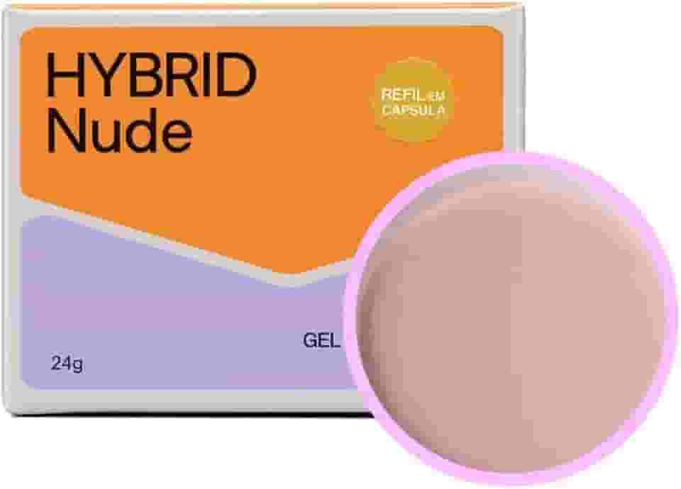 Gel Vòlia Hybrid Nude Blister 24g Alongamento de Unhas Profissional Alta Durabilidade