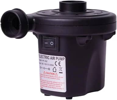 Bomba Inflador Elétrico Bask para inflar e desinflar colchões, boias, piscinas, balões de festas e brinquedos infláveis. Bivolt (110V/220V) rápida e eficiente ideal para viagens e acampamentos