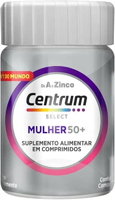 Centrum Mulher 50 Mais Multivitaminico, com Vitamina D, Vitamina B12, Calcio e Magnesio, 30 Comprimidos