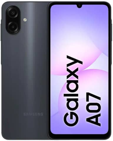 Celular Samsung Galaxy A07 128GB, 4GB, Câm. 50MP, Tela 6.7'- Preto