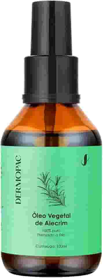 Óleo Vegetal de Alecrim Capilar 100% Puro Natural Tratamento Cabelo Dermopac 100ml
