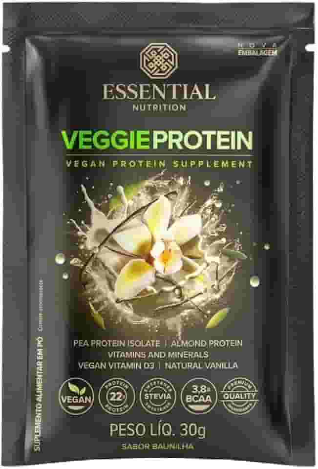 Veggie Protein Vanilla Sachê Essential Nutrition 30g