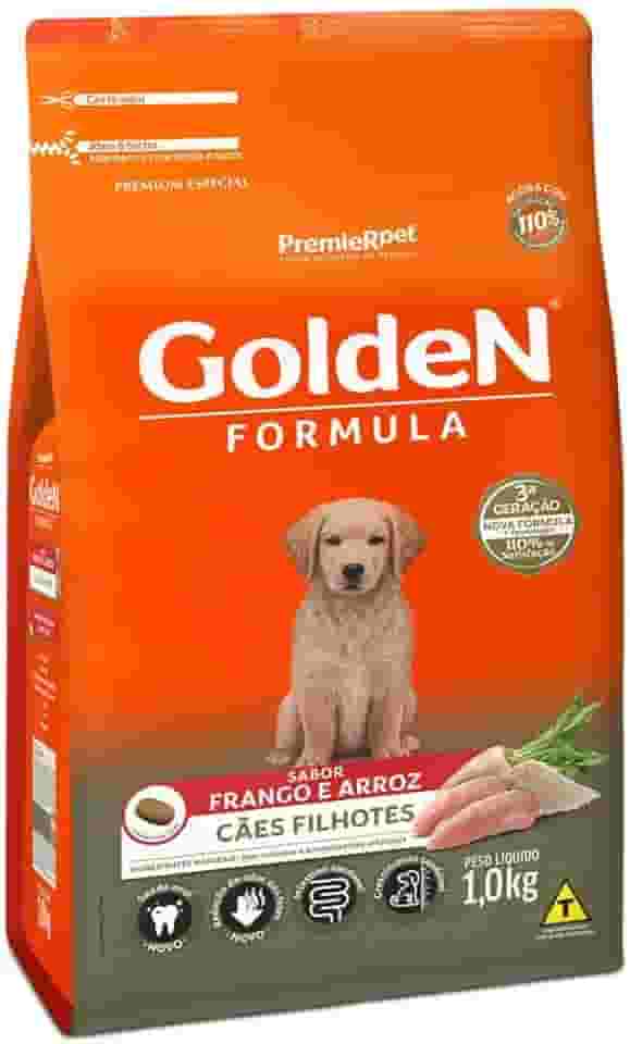 Ração Golden Filhote Sabor Frango e Arroz para Cães, 15kg Premier Pet Para Todas Grande Filhotes, Sabor Frango