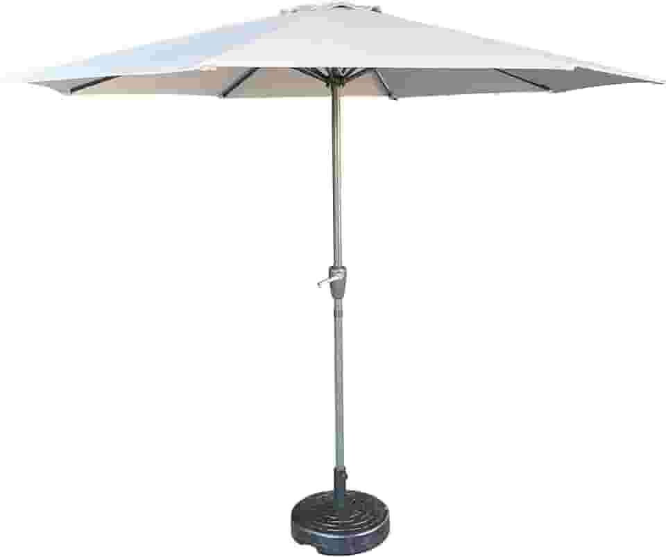 Fratini Ombrelone Paraty Cinza Área Externa em Tecido e Alumínio Elegante Resistente Durável