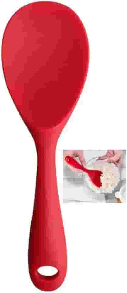 Colher Silicone Utensílio Panela Arroz Mexer Ovo Molho