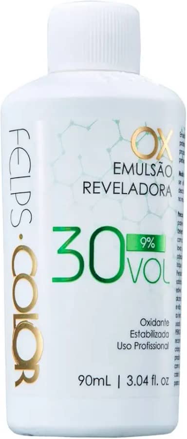 Xblond Ox Agua Oxigenada 30 Volumes, 90 ml, Felps Professionnel