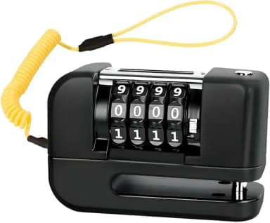 Trava de Disco Freio Antifurto Senha Moto Motocicleta Bike Bicicleta Cadeado Segurança Proteçao Resistente