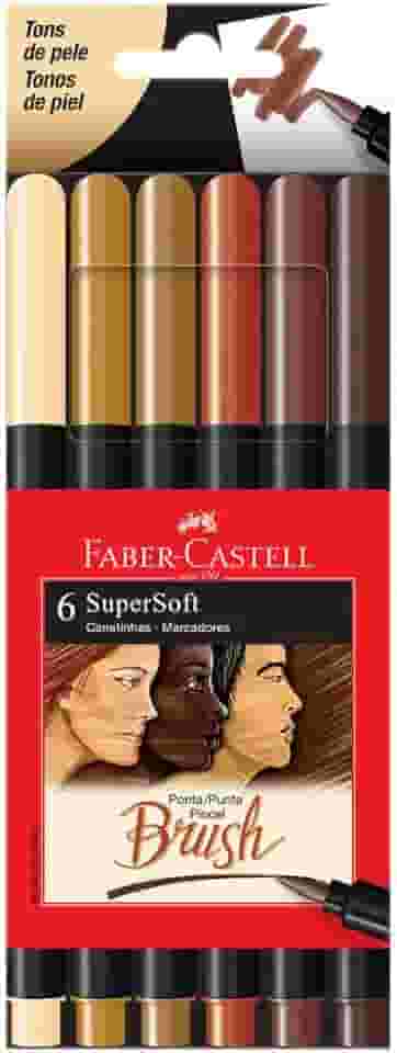Faber-Castell CANETA BRUSH SUPERSOFT - TONS DE PELE, Modelo: 15.0706SOFTTP