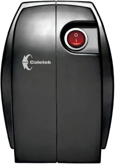 Estabilizador Coletek Bem Ligado ES-500VA-BM, Preto,Tensão nominal de entrada 115/220V, bivolt, Tensão nominal de saída mono 115V, 4 Tomadas Padrão NBR 14136, Frequência 60Hz