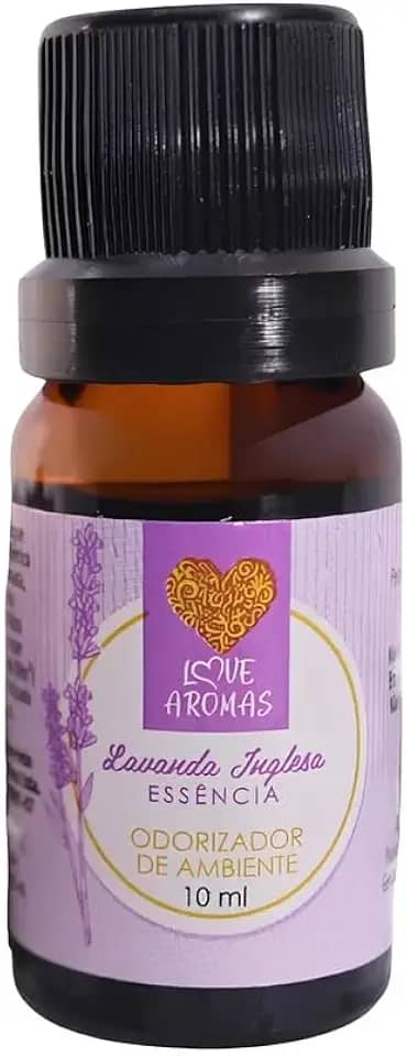 Essência Aromática de Lavanda Inglesa 10ml - Aroma Clássico e Calmante para Difusores e Velas