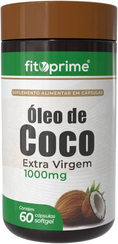 Óleo de Coco Extra Virgem 60 Cápsulas 1000mg