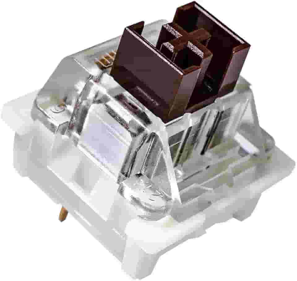 Interruptores OUTEMU (Gaote) Marrons, Interruptores Táteis Substituíveis de 3 Pinos DIY e Interruptores Equivalentes a Cherry MX para Teclado de Jogos RGB Mecânico (20 PCS) ... (Marrom)