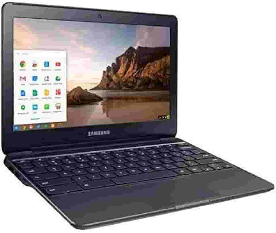 Samsung Chromebook de 11,6 polegadas com Intel N3060 até 2,48 GHz, 4 GB de memória, 16 GB de memória flash eMMC, Bluetooth 4.0, USB 3.0, HDMI, webcam, sistema operacional cromado, preto