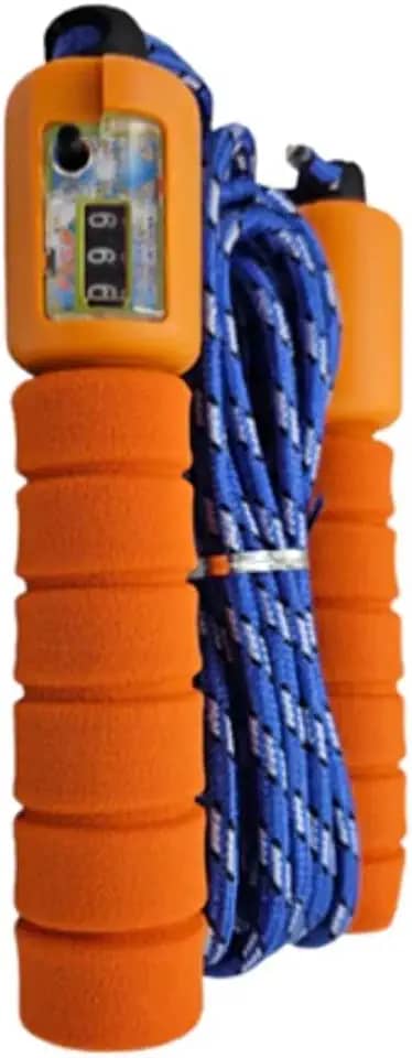 Corda de Pular com Contador Digital para Exercícios, Treino Fitness, Preto