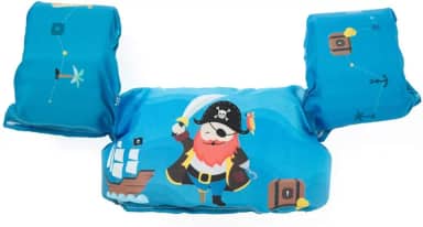 Boia Colete Salva Vida Braço Infantil Homologada Pirata Azul