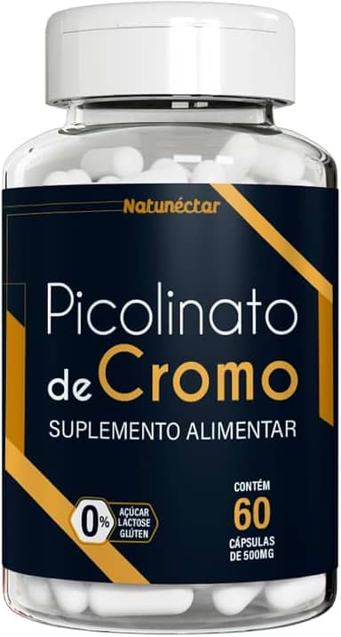Picolinato de Cromo 500mg 60 Cápsulas - Natunéctar