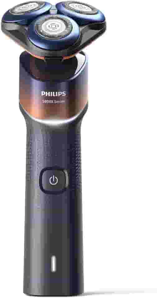 Philips Barbeador Elétrico Masculino Skin Protect, Uso Seco e Molhado, Cabeças flexíveis 360-D, com Acessório Aparador, Carregamento Rápido - X5012/05