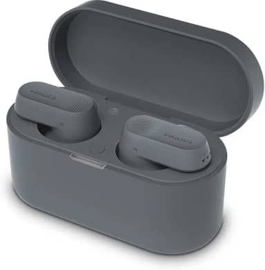 PHILIPS, Fone de Ouvido Sem Fio TWS, TAT3509GY/00, Bluetooth, Com Cancelamento de Ruído Ativo ANC, Até 24 horas de bateria, Cinza
