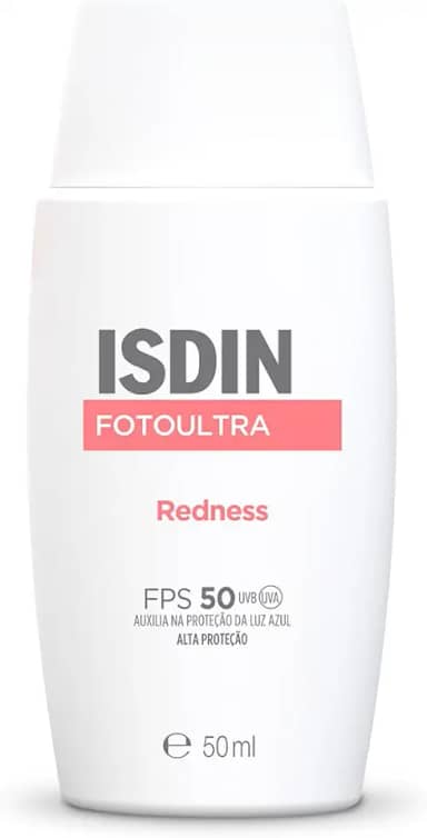 ISDIN Protetor Solar Facial FotoUltra Redness para Peles Sensíveis e Reativas FPS 50-50ml