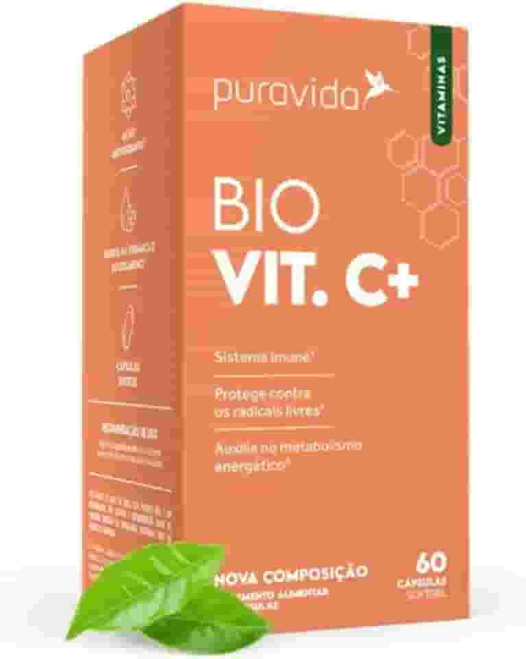 Vitamina C Lipossomal 1100mg, 60caps Puravida, Pura Vida