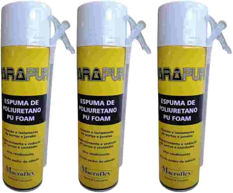 Espuma Expansiva de Poliuretano 500ml / 480gr Alto Rendimento