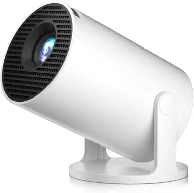 Salange HY300 Mini Projetor Portatil, 5G WiFi 6 Bluetooth 5.0, Smart Projetor Android 11, 8500 Lumens Proyetor LED 4K 1080P Full HD Suporte (EU Plug)