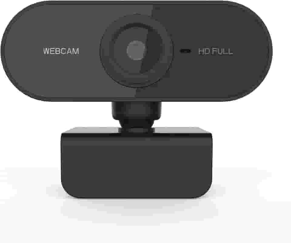 Webcam FULL HD 1080p Visão 360º USB 2.0 e 3.0 Mini Câmera Microfone embutido para professores, alunos, reuniões, conferências Excelente custo benefício