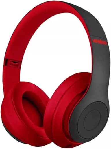 Fone De Ouvido Headphone Bluetooth 5.0 Bateria Longa Duração Sem Fio Extra Bass Dobrável Para Treino, Academia, Trabalho (Vermelho)