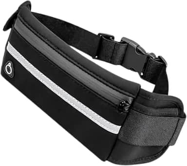 Pochete Slim Fitness Corrida Academia Porta Celular Bike Preta para Corrida de Trilha e Acampamento Masculina Feminina Impermeável Esportiva By AUDIOVOICER